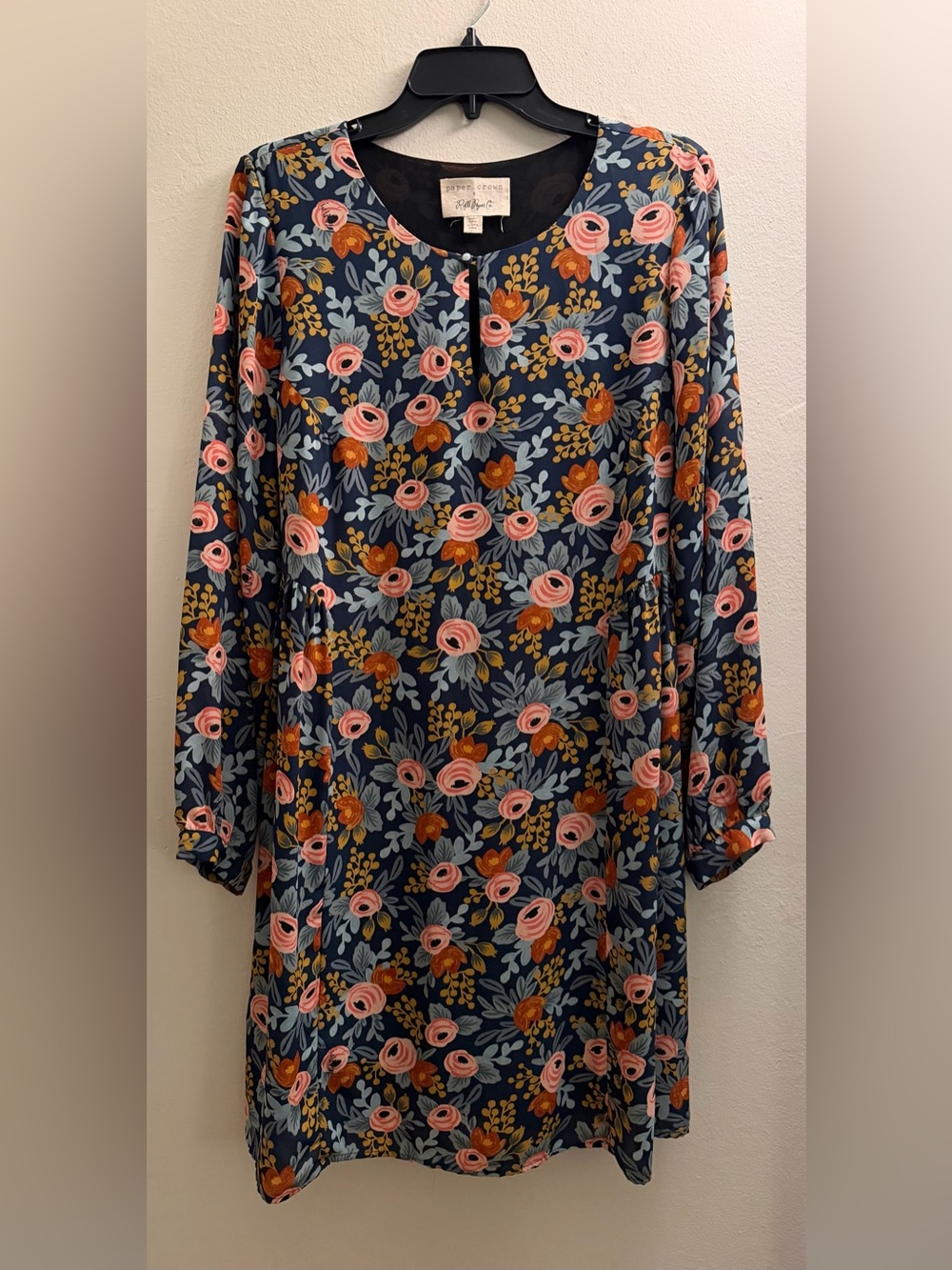 Anthropologie Long Sleeve Floral Dress by Paper Crown x Rifle Paper Co
